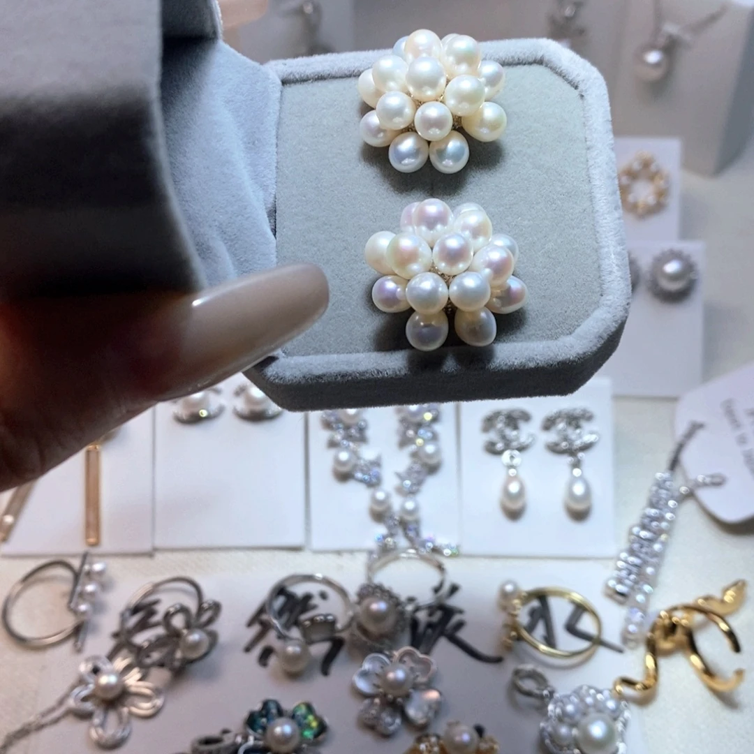 耳饰未镶嵌淡水珍珠