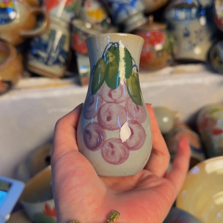 瓷片手工手绘陶瓷细微不一样