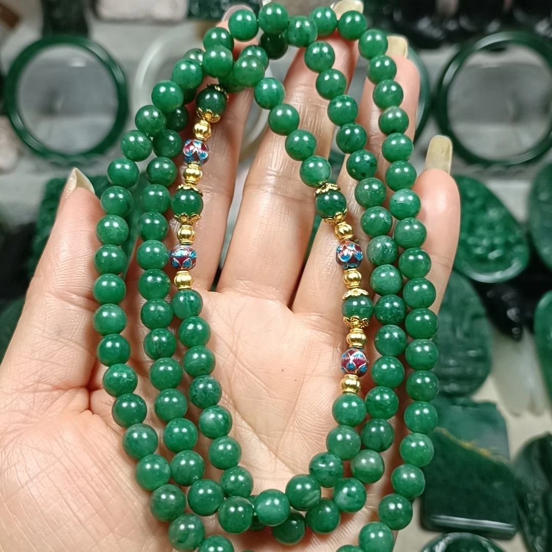 独山玉未镶嵌108☆7