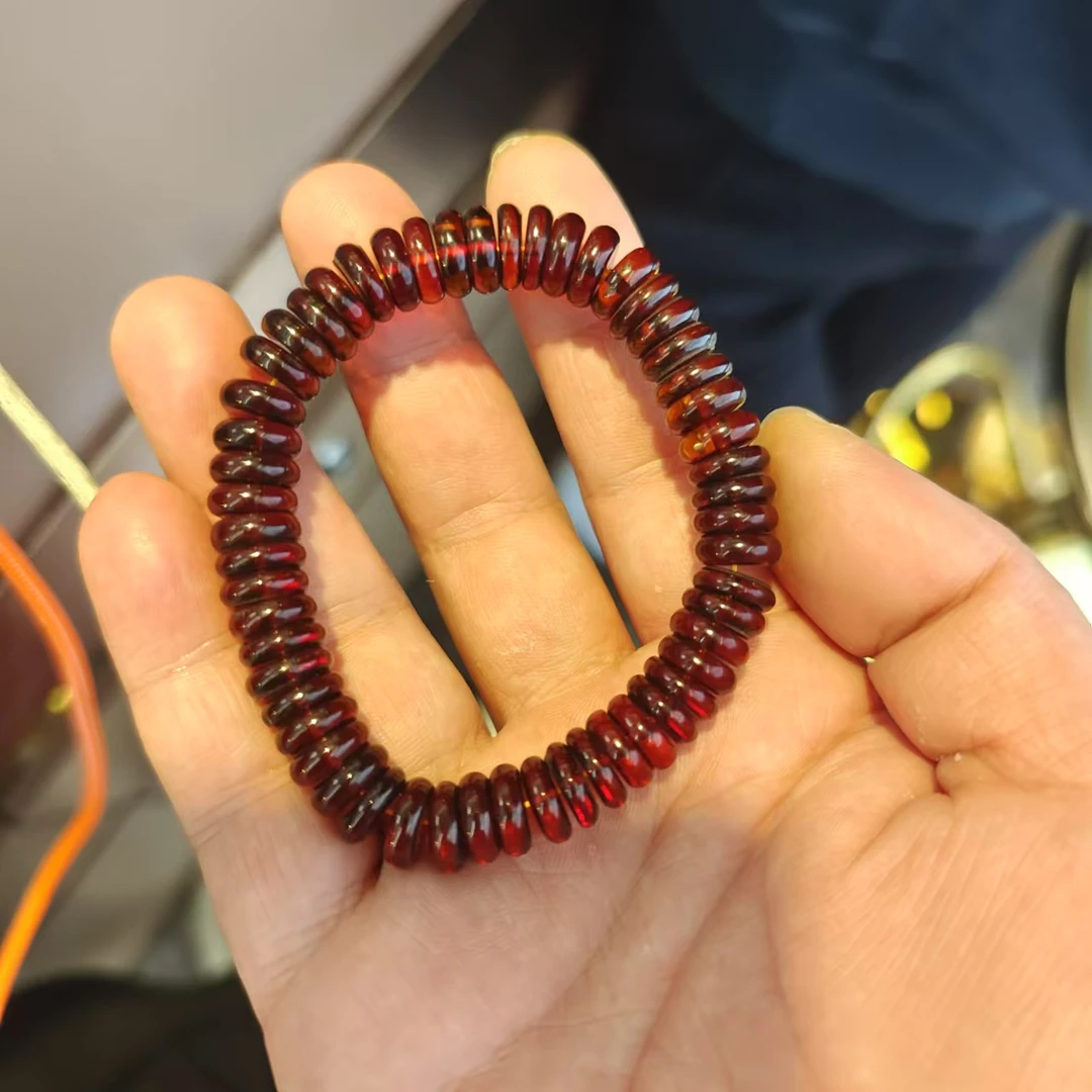 血珀隔片手串/多样性发一件