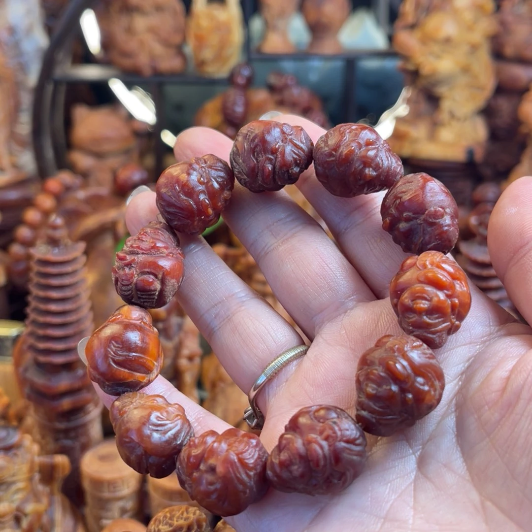 其他松木（琥珀木）微瑕财神手串