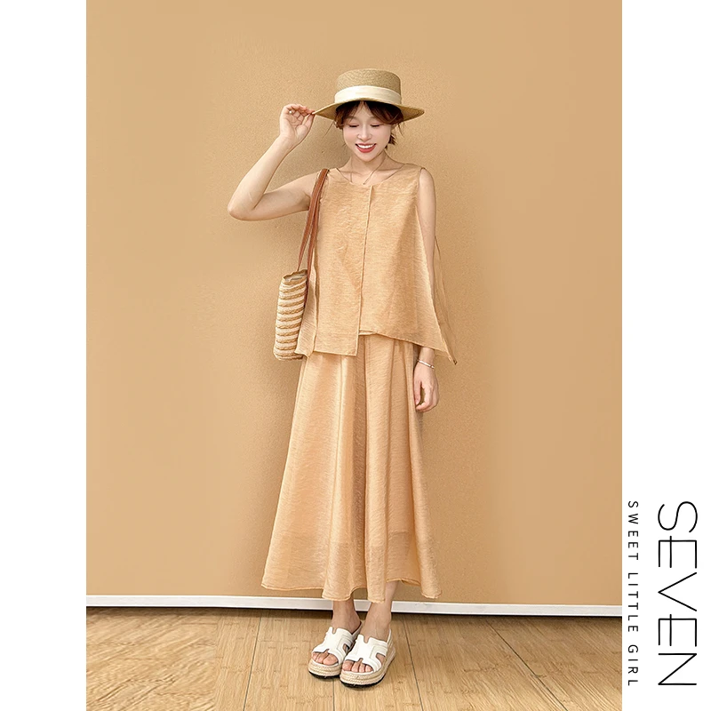 扶桑晚风⑧七七146小个子夏季新款设计感时尚半身裙套装女装小美说