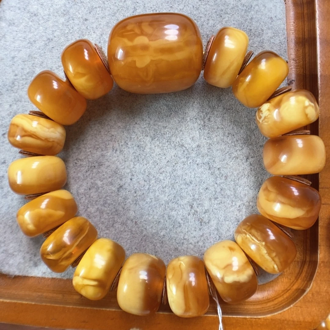 蜜蜡手串未镶嵌蜜蜡手串