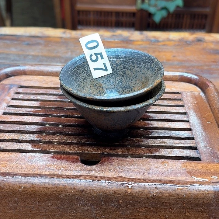 纯手工制作粗陶茶具