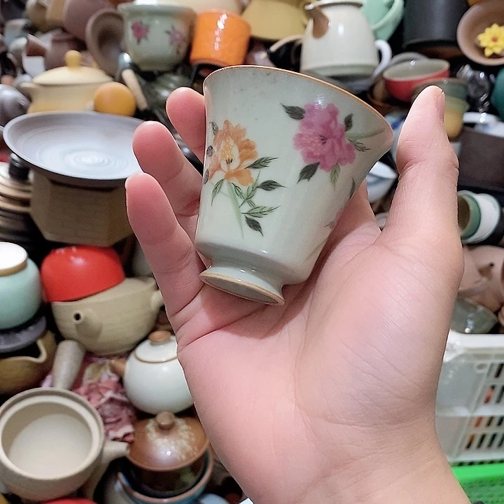瓷片荷花的小秘密是否还有那么一点