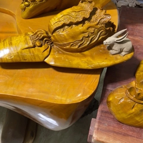 金丝楠百财摆件家居