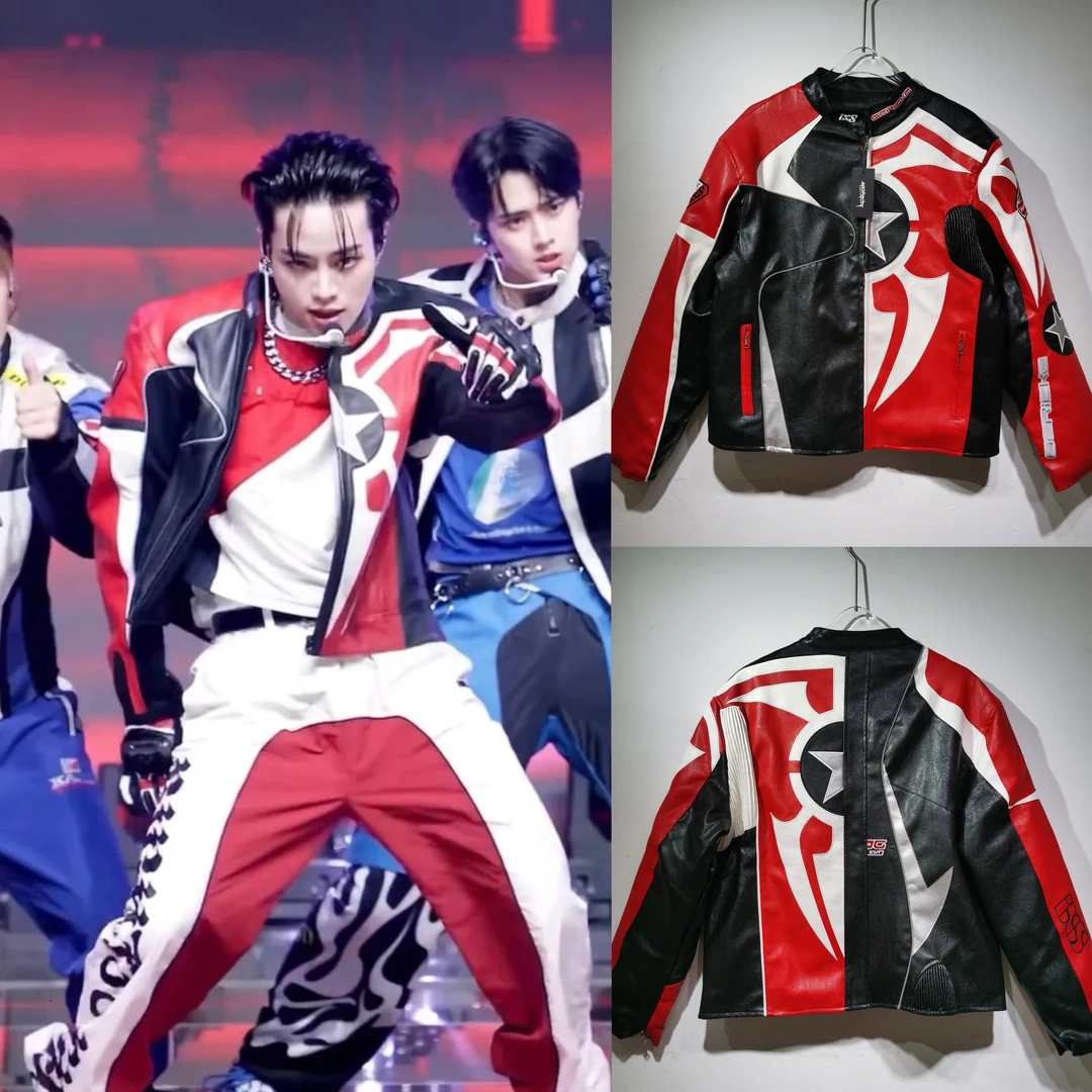 机车皮衣夹克外套男女