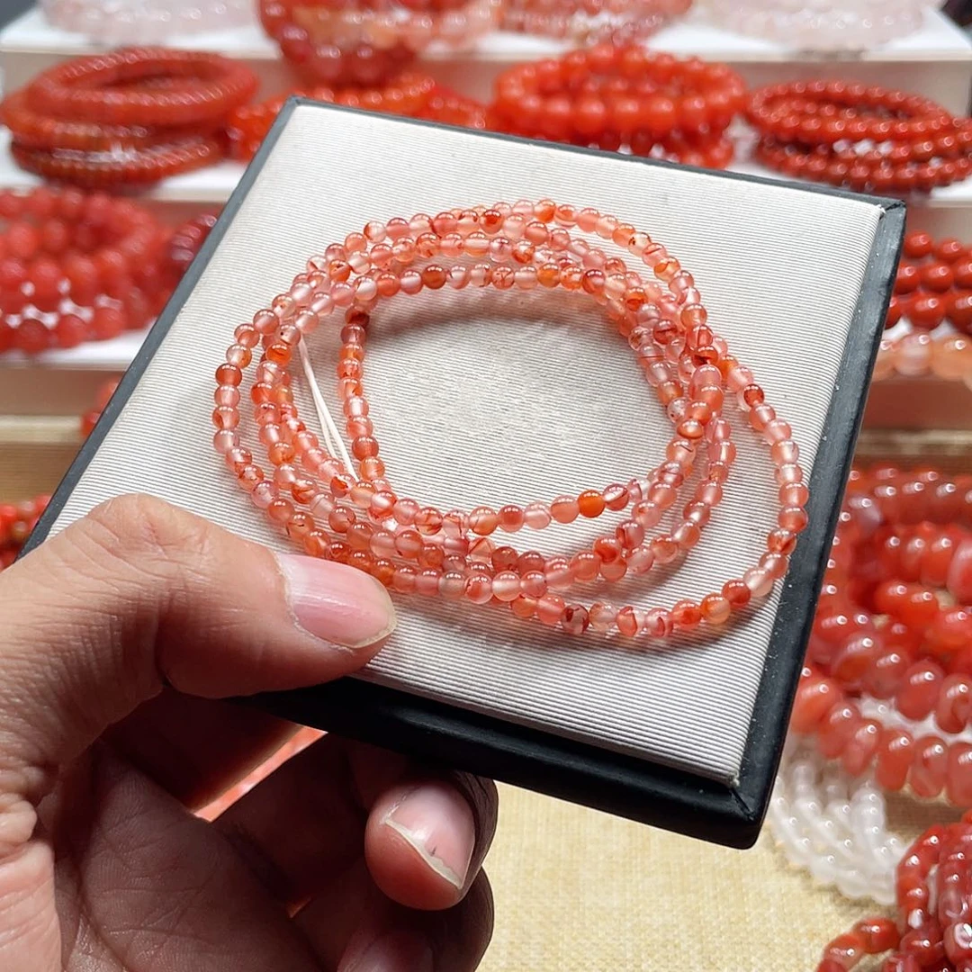 南红玛瑙未镶嵌手链
