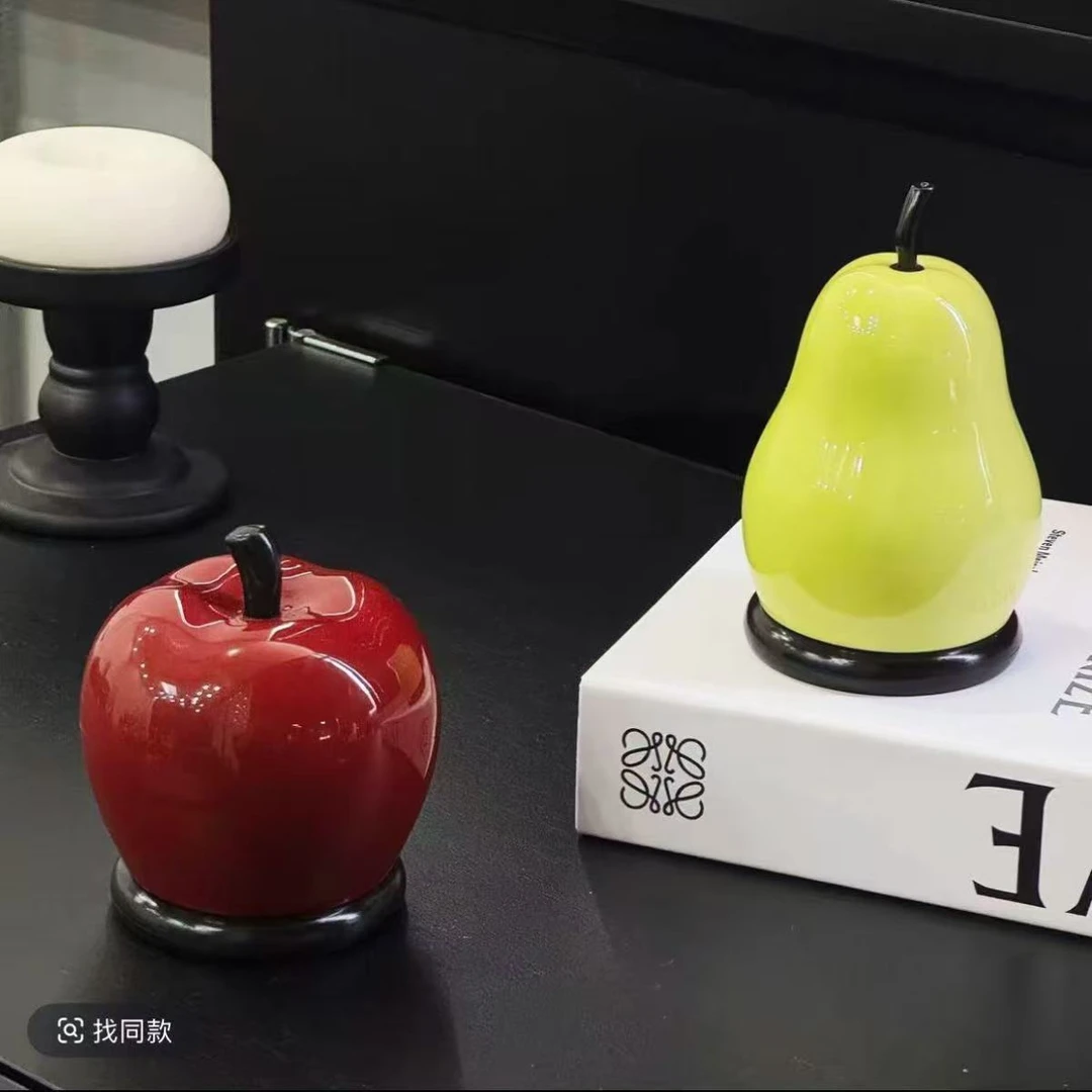 创意水果设计高颜值苹果牙签罐棉签收纳盒家居桌面精致装饰礼物