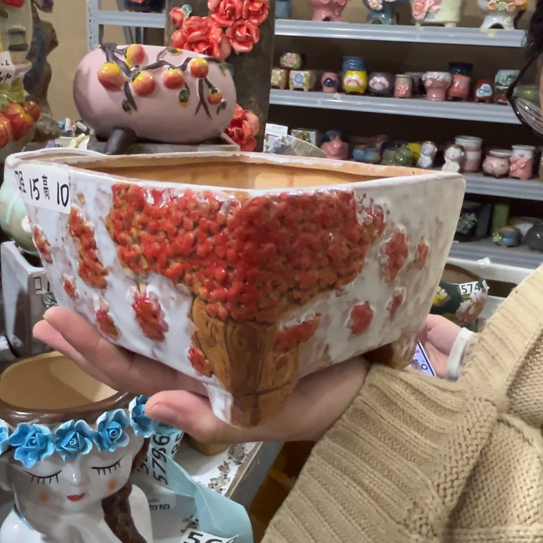 满20米秒退拉黑多肉花盆