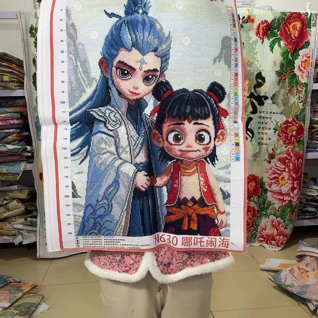 棉十字绣成品出售