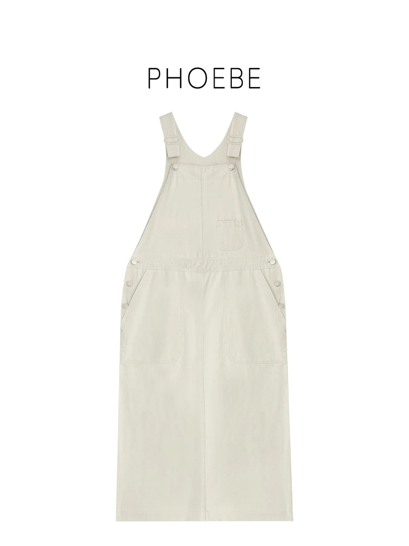 【心头爱】PHOEBE叶姐 春季上新简约牛仔背带裙HF5032052B