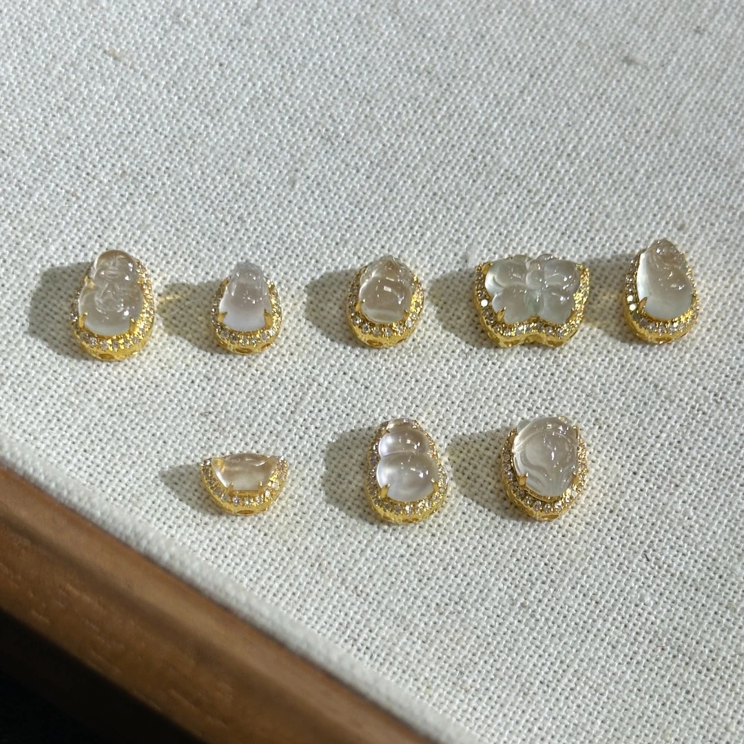 翡翠吊坠1件-18K金-多样性发货只发一件-BR1-JX|CXQ21
