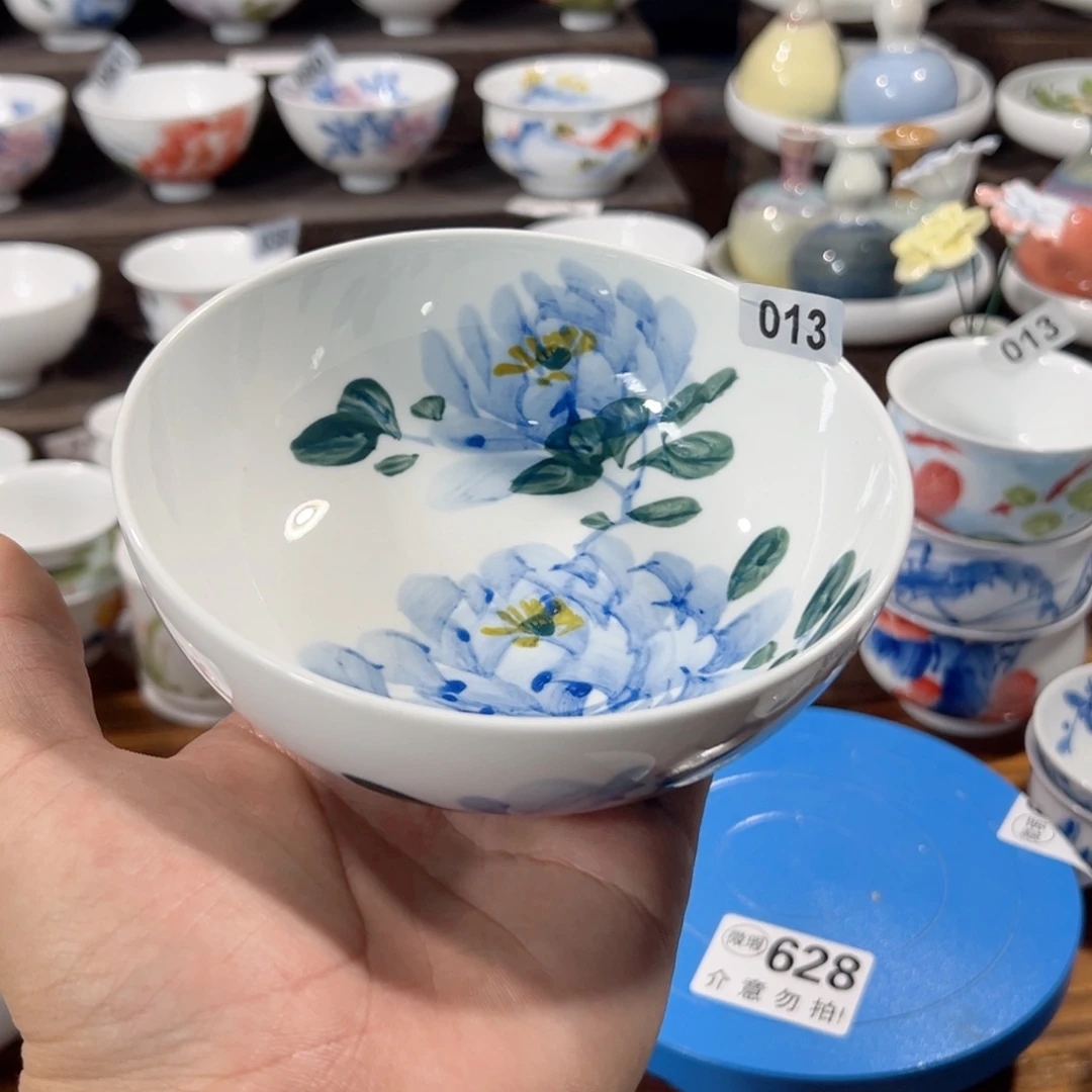 景德镇手工手绘陶瓷手工胎5寸