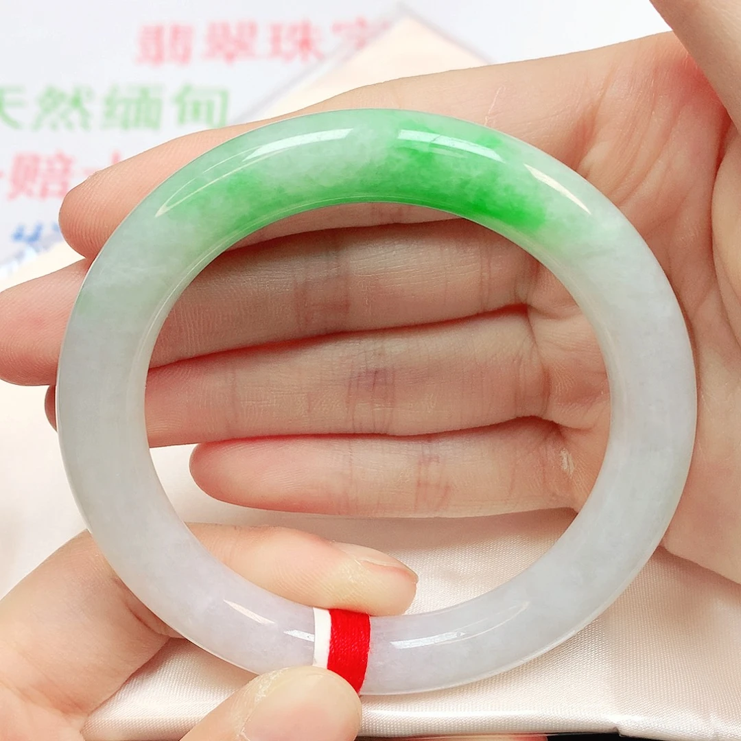 翡翠未镶嵌手镯翡翠手镯54圆