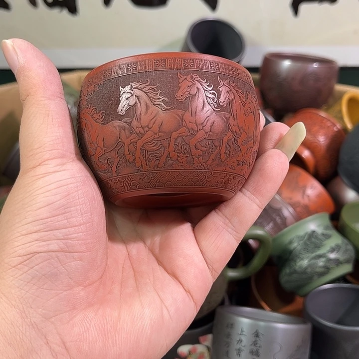 茶杯紫砂全手工紫砂主人杯