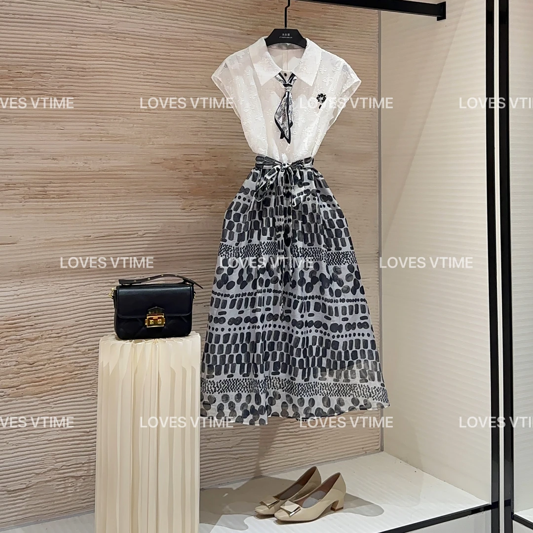 【宠粉价】夏季短袖碎花设计师款气质显瘦百搭高级感连衣裙CO-351