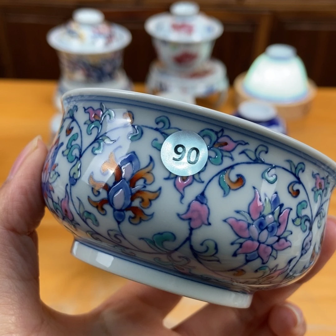 手绘现代茶具非古董