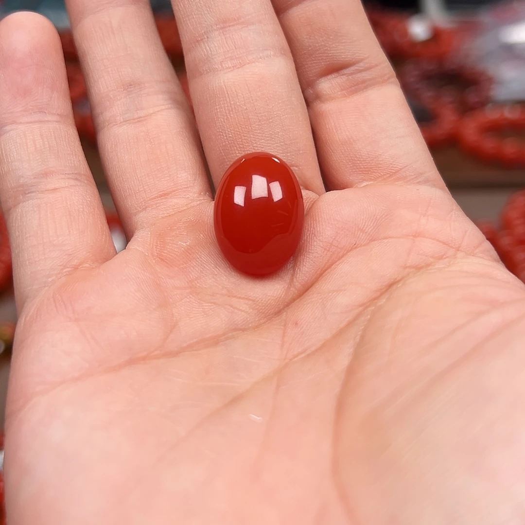 南红玛瑙银S925镶嵌手链