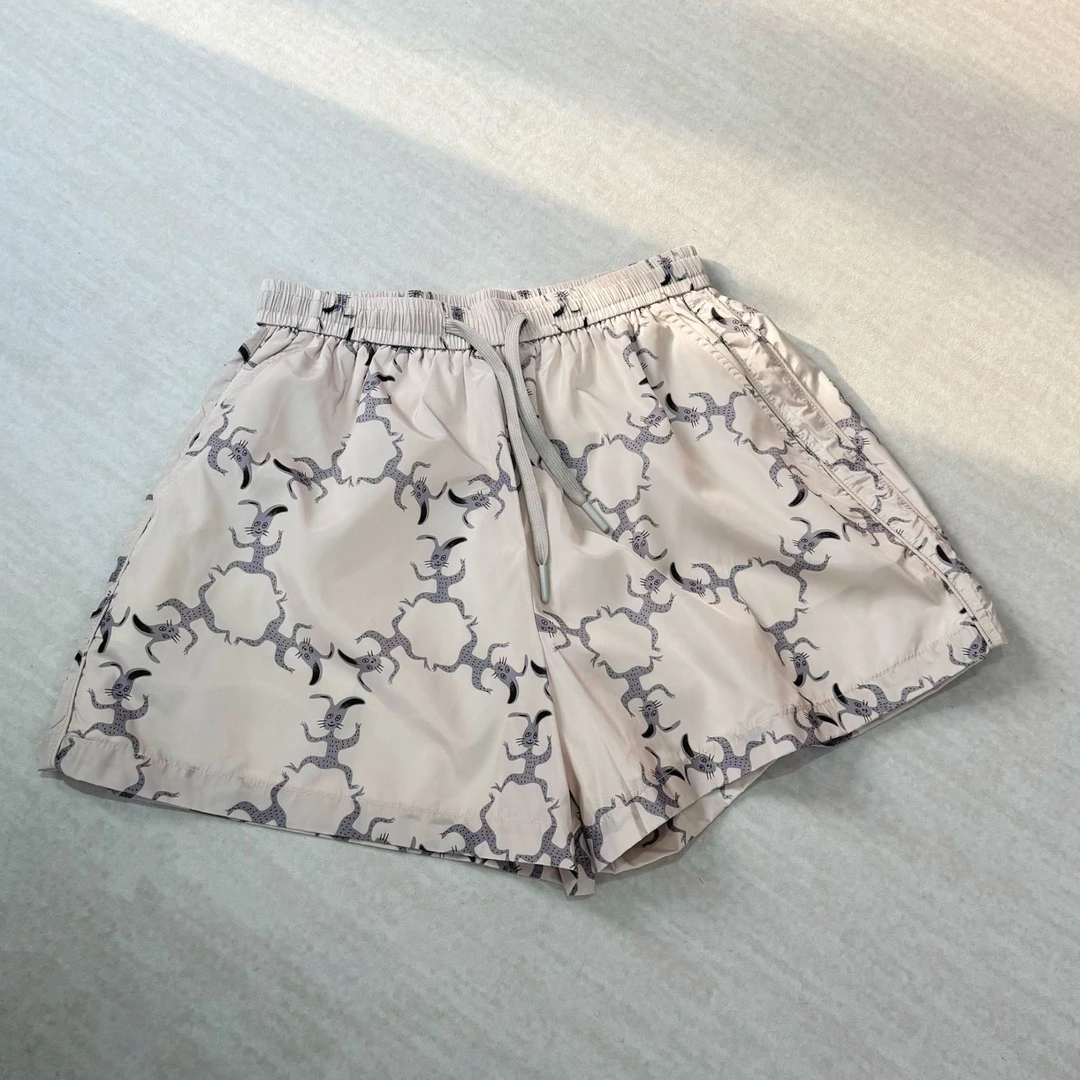 AEROBI ACTIVE休闲百搭假两件防走光宽松短裤米白色5588