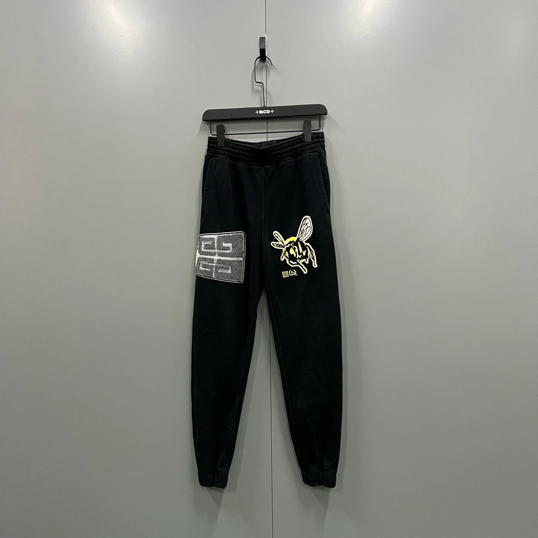 95新 Givenchy/纪梵希 (ll) 纪梵希 × Bstroy 刺绣logo修身长裤XS