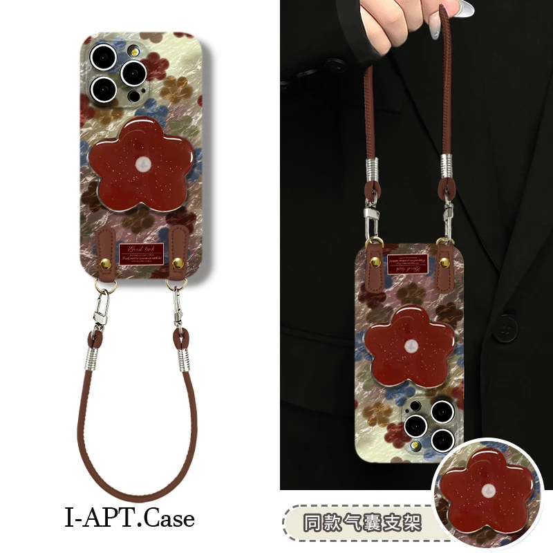 水纹满屏彩花菲林软壳适用iPhone苹果16手机壳华为oppo小米vivo套