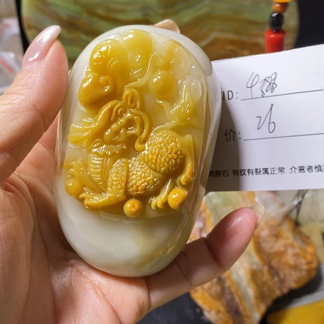 石材用****6古青石手把件