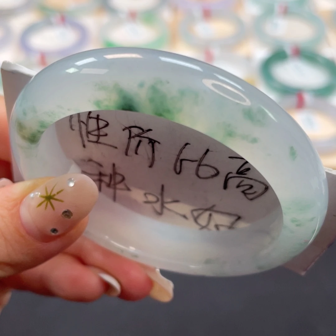 未镶嵌手镯翡翠8号冰海棠花
