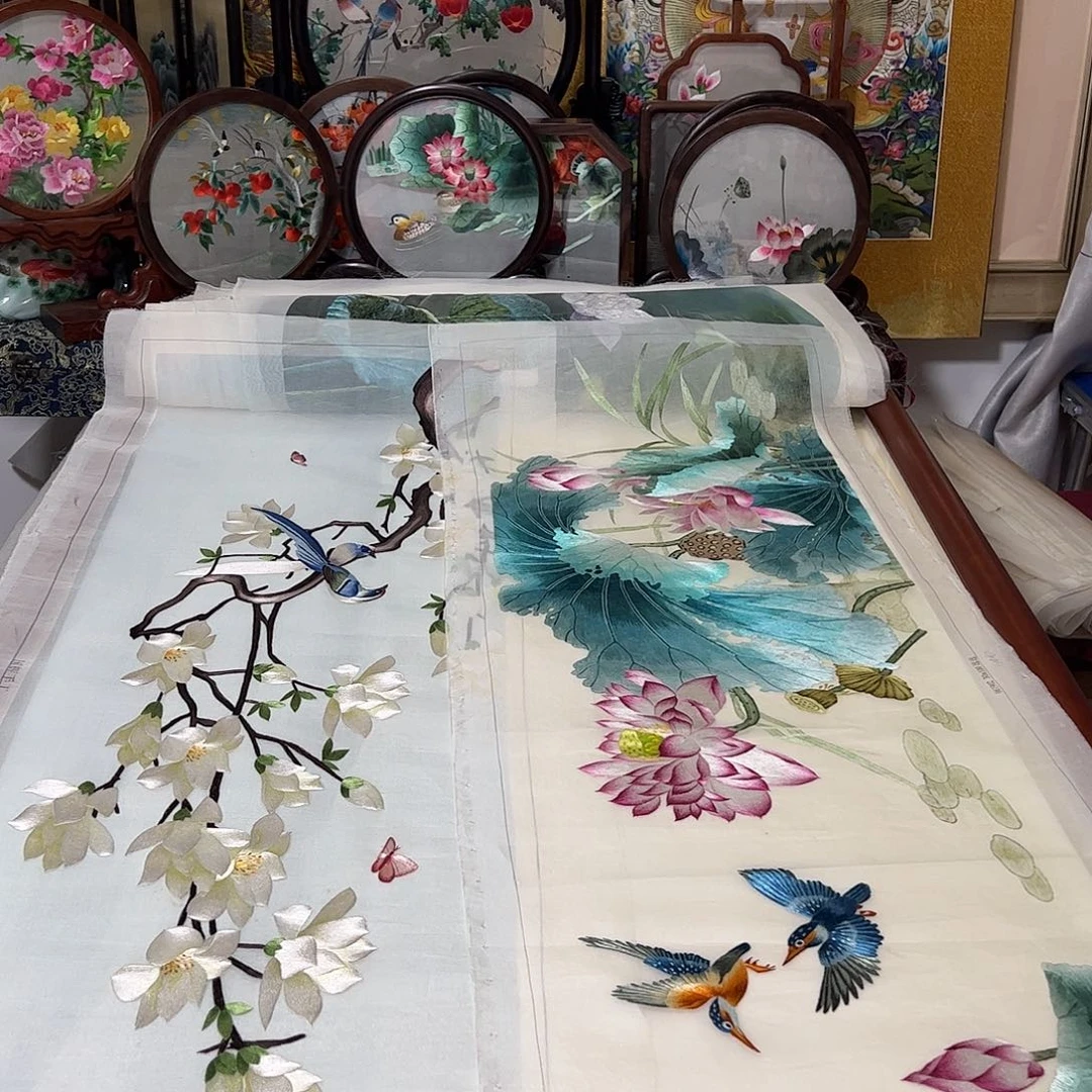 未***@刺绣纯手工刺绣画