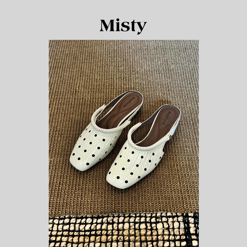 Misty 雾屿女鞋|3cm|夏季爆款复古设计师气质高颜值中跟凉鞋女