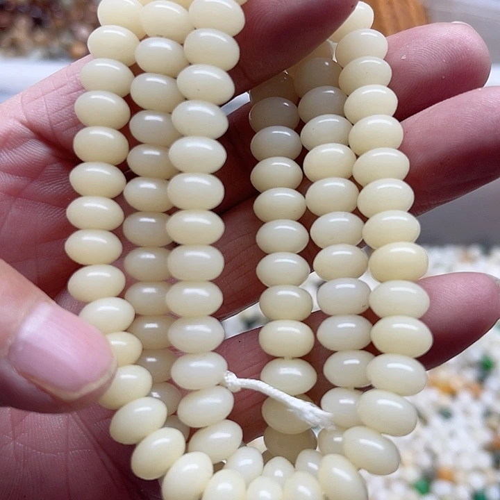 白玉菩提吊坠精品9奶白算盘114