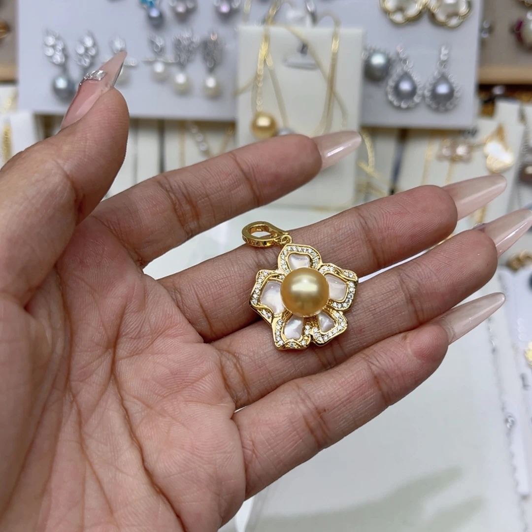 *****合金戒指淡水珍珠