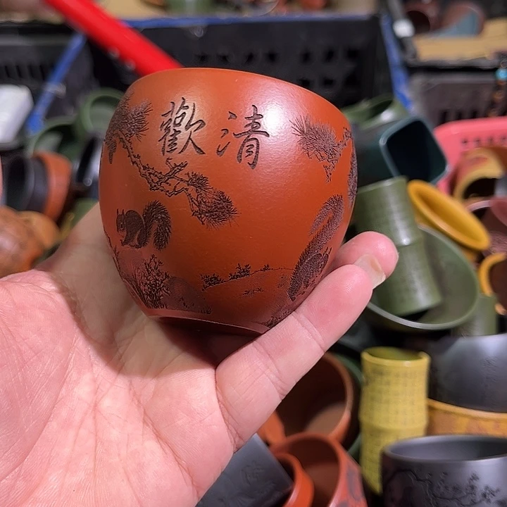 茶杯紫砂全手工紫砂主人杯