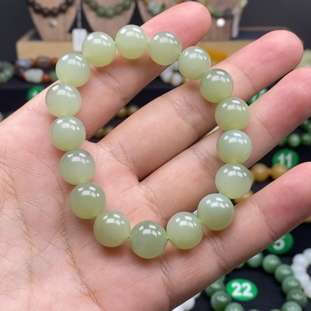 和田玉手链未镶嵌冰晴水卡12