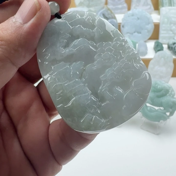 翡翠未镶嵌颈饰天然缅甸A货翡翠