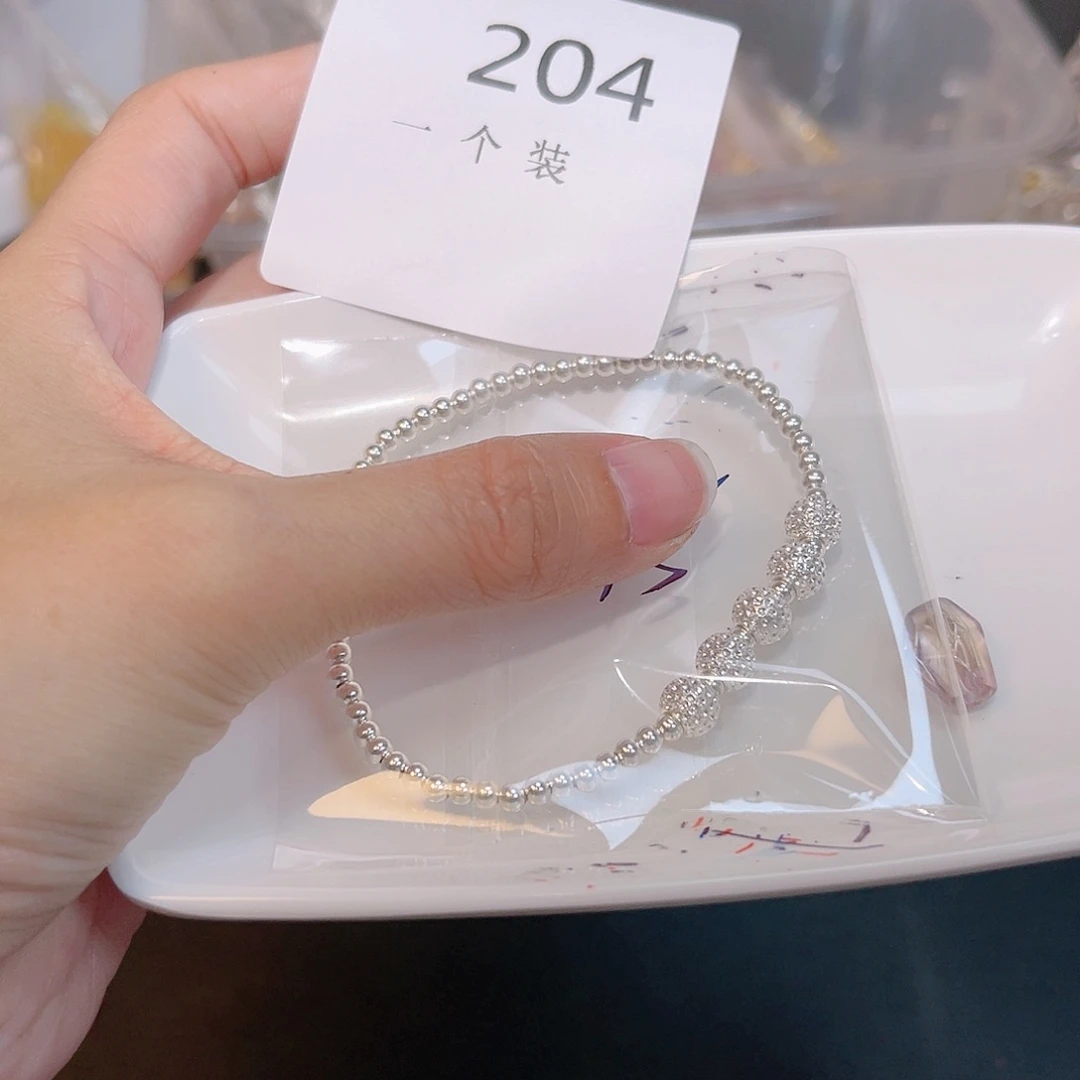 水晶珠宝半成品银S925镶嵌204