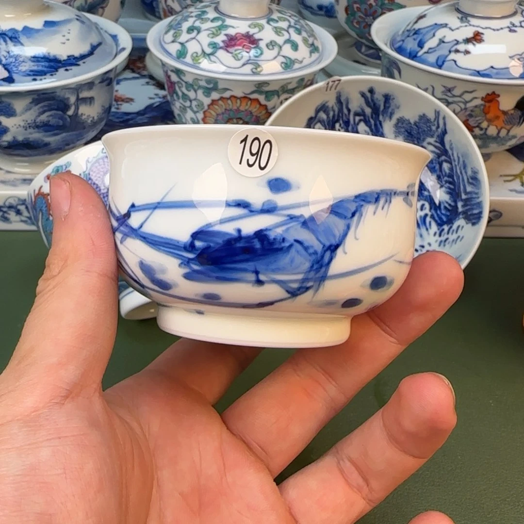 彦祖纯手工手绘茶具190