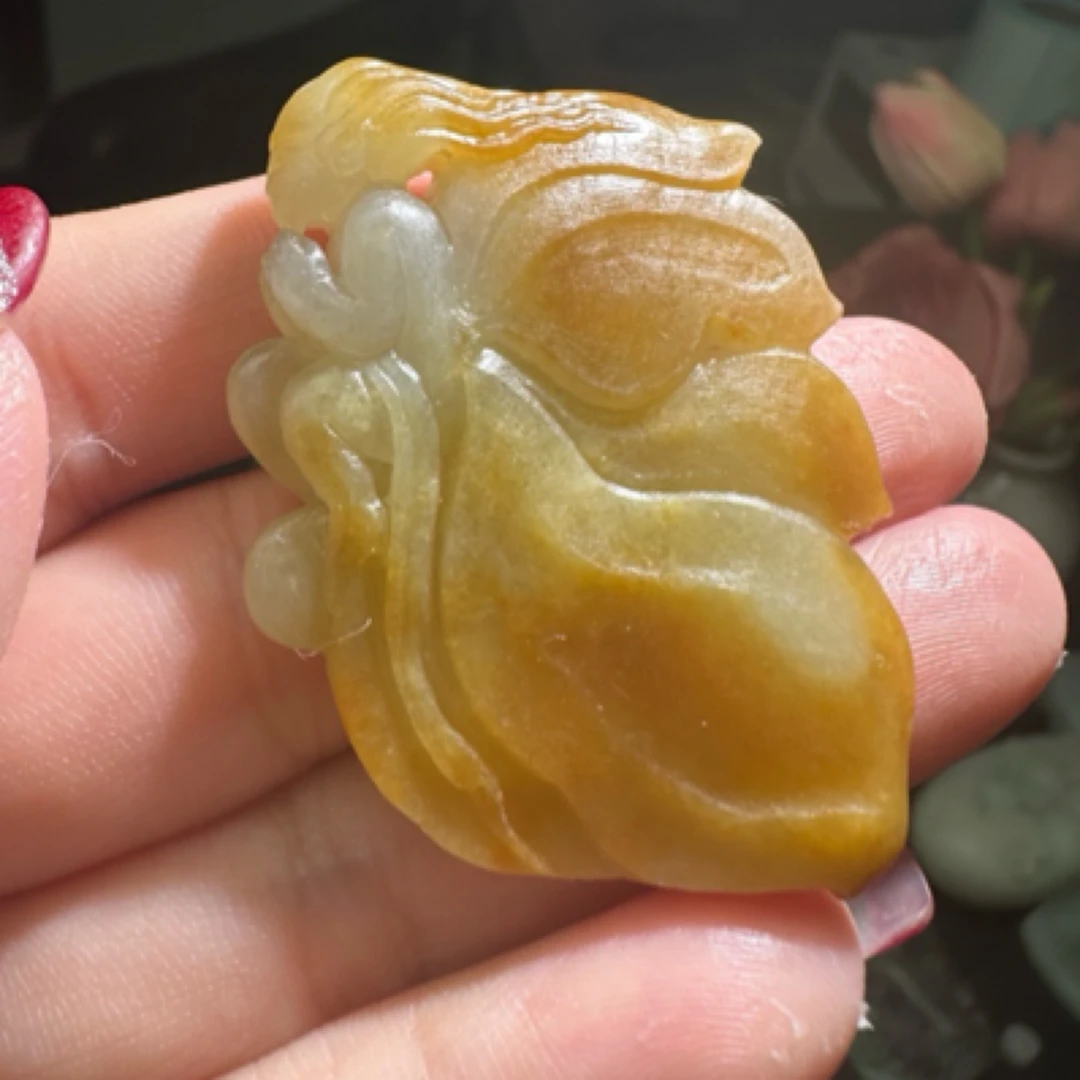 天然翡翠a货 花仙子