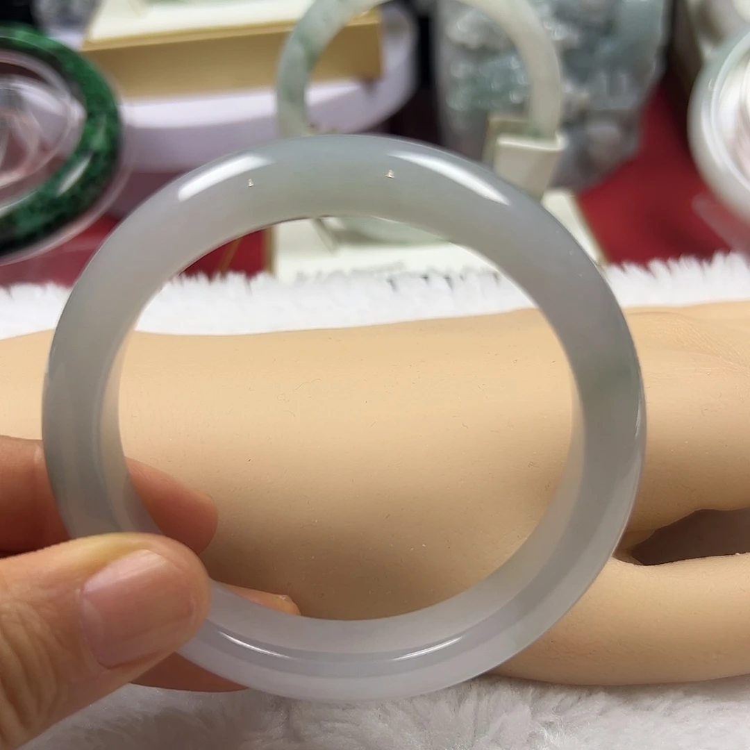 未镶嵌手镯翡翠缅甸天然A货翡翠冰种化底手镯