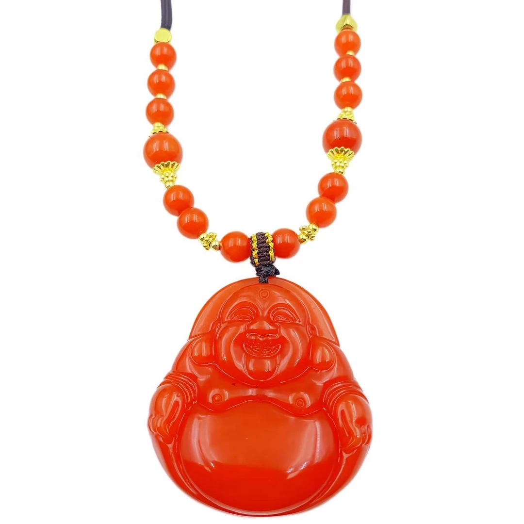 藏收级红景国风大肚佛公贵气项链X781