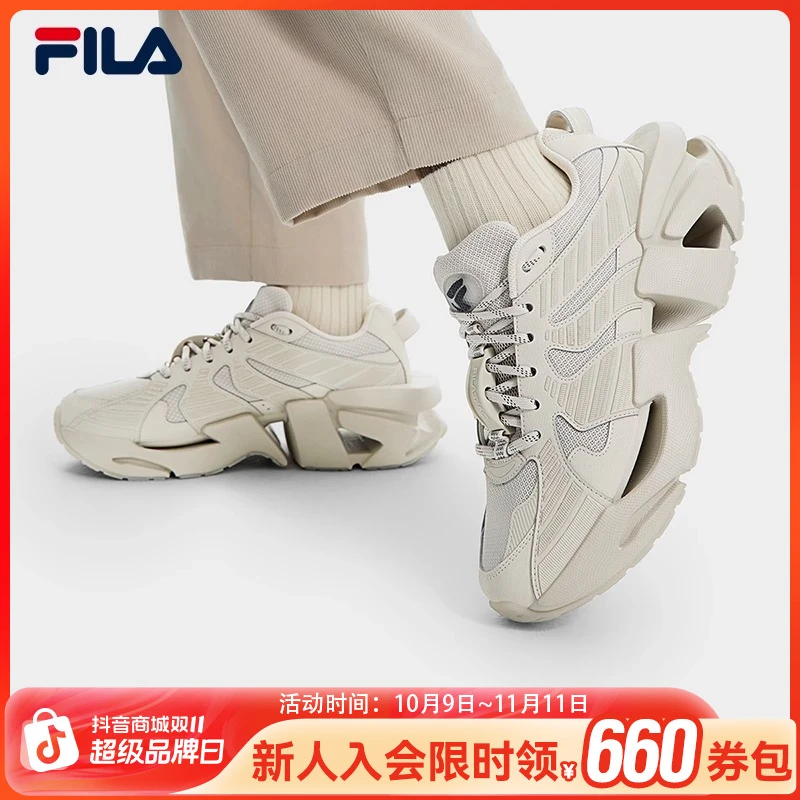 FILA斐乐男女鞋【太空鞋】冬季时尚百搭厚底运动老爹鞋F12M513113F