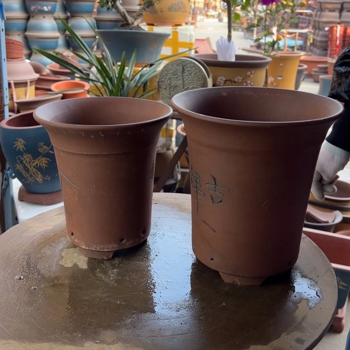 紫砂兰花盆2口径大20×21小17×18