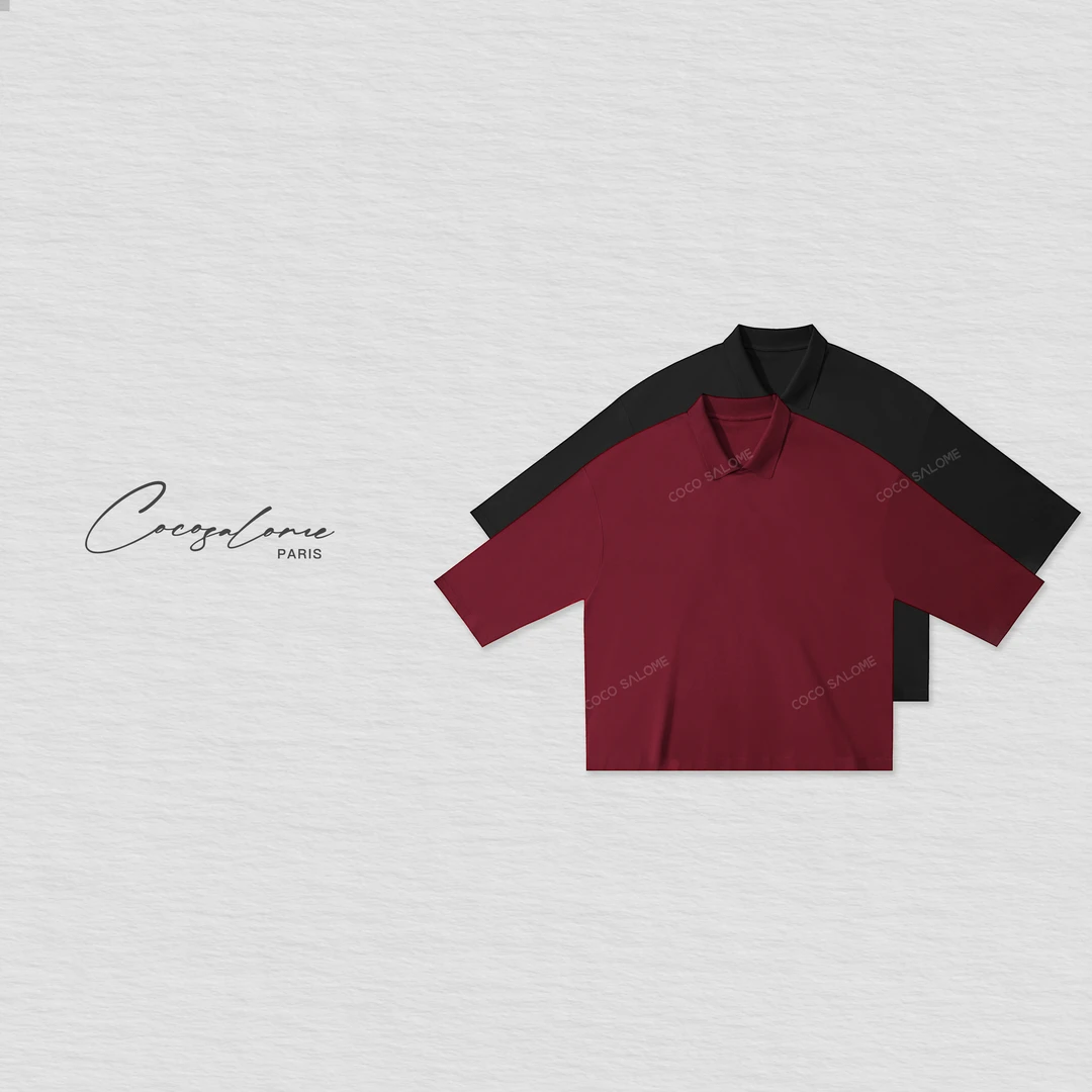 韩彬彬"高智Polo"桑蚕丝凉感通勤百搭女式polo翻领短袖t恤963Y-2