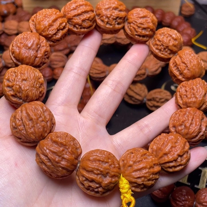 我***你文玩核桃把件粗筋蚂蚁纹