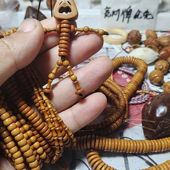 @***晚橄榄核手串/手链橄榄核小人