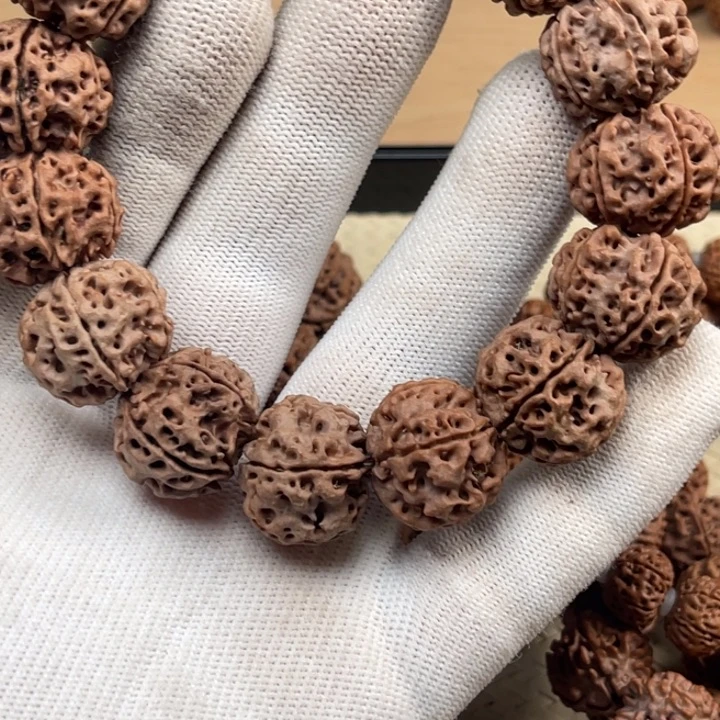 金刚菩提手串蜂窝扇面