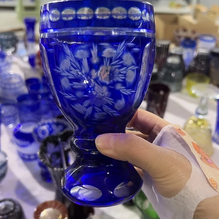 平底款水晶玻璃微瑕一个