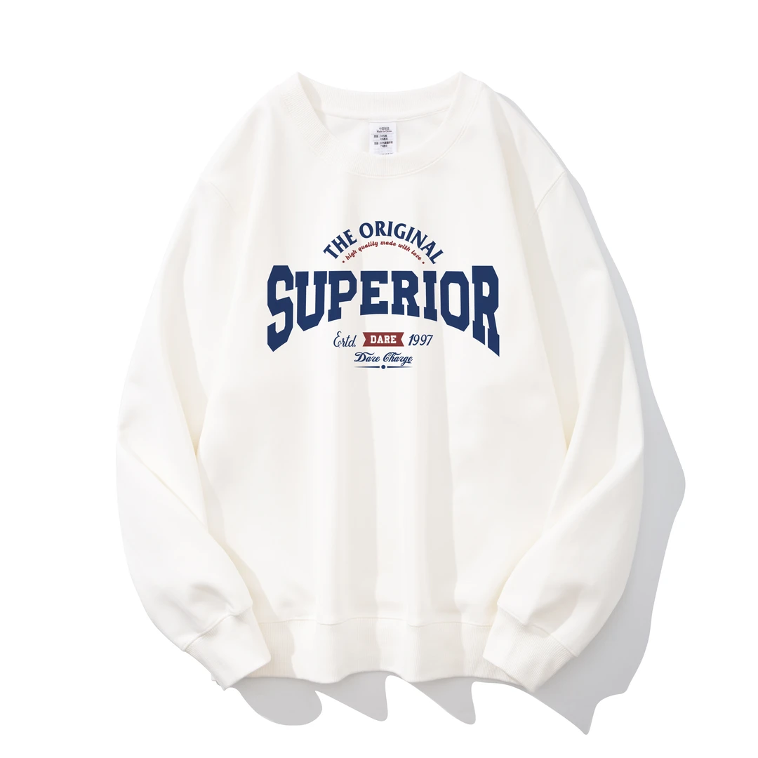 卫衣男士春秋冬款潮牌圆领宽松重磅长袖2025新款休闲套头上衣外套