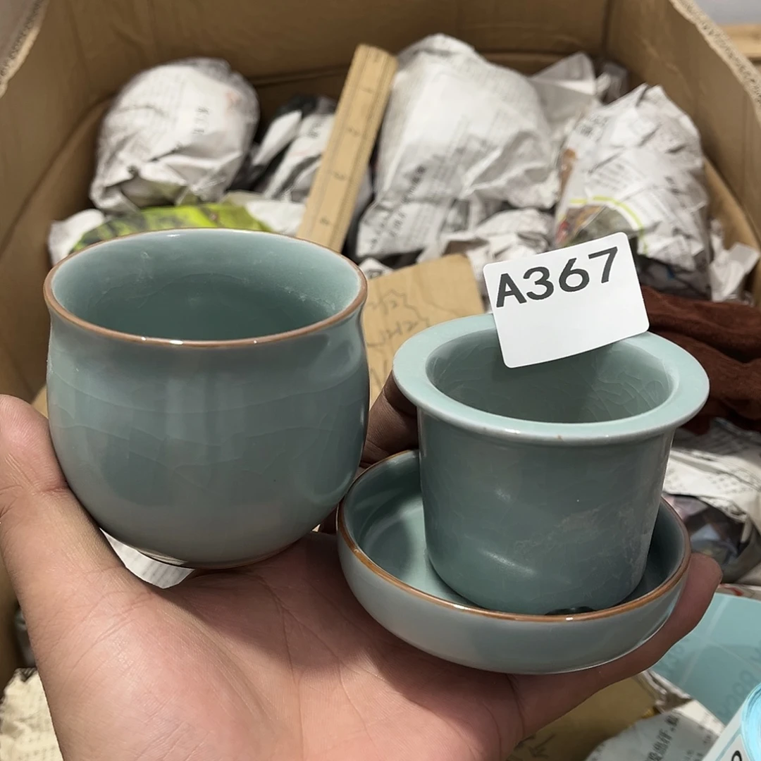 瓷片茶摆件工艺品摆件666