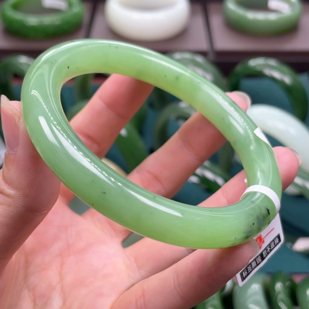 和田玉（碧玉）未镶嵌手镯5859